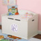 Custom Design - Wall Monogram on Toy Chest