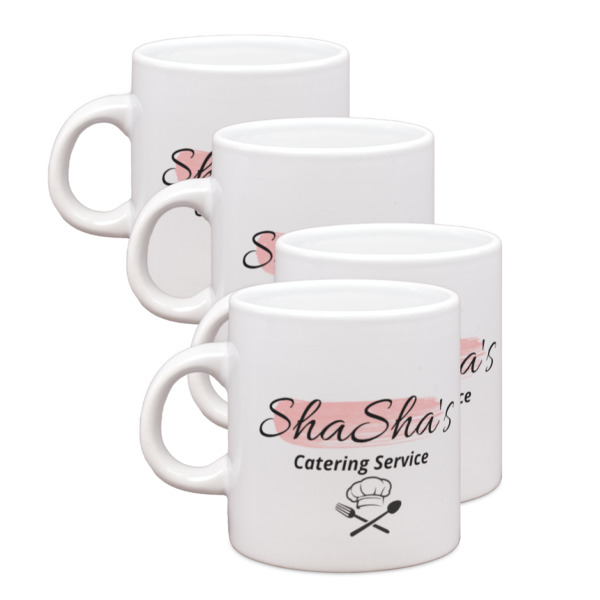 Custom Design Your Own Single Shot Espresso Cups - Set of 4