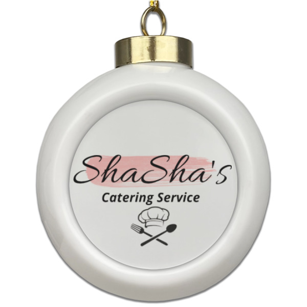 Custom Design Your Own Ceramic Ball Ornament