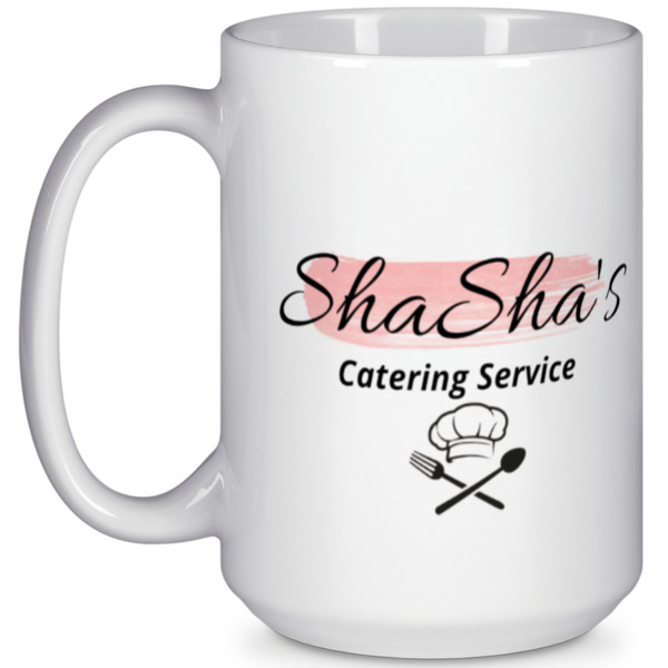 Custom Design Your Own 15 oz Coffee Mug - White