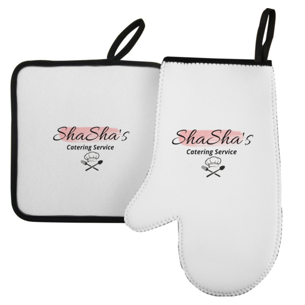 Custom Design Your Own Left Oven Mitt & Pot Holder Set