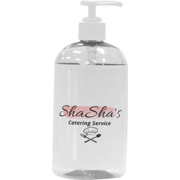 Custom Design Your Own Plastic Soap / Lotion Dispenser - 16 oz - Large - White