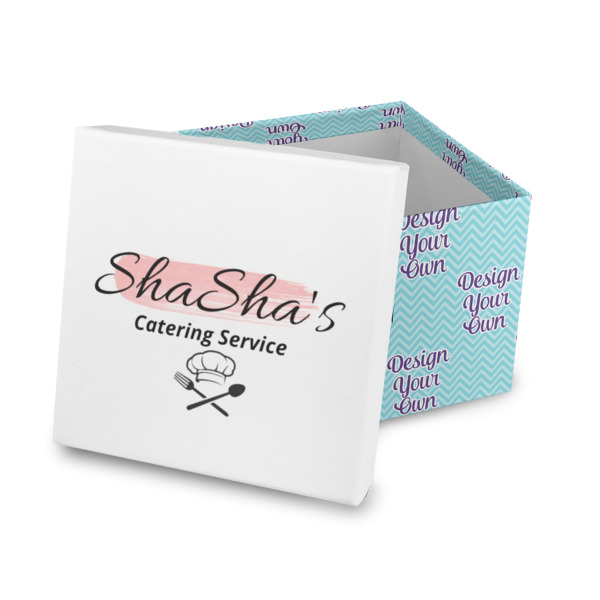 Custom Design Your Own Gift Box with Lid - Canvas Wrapped