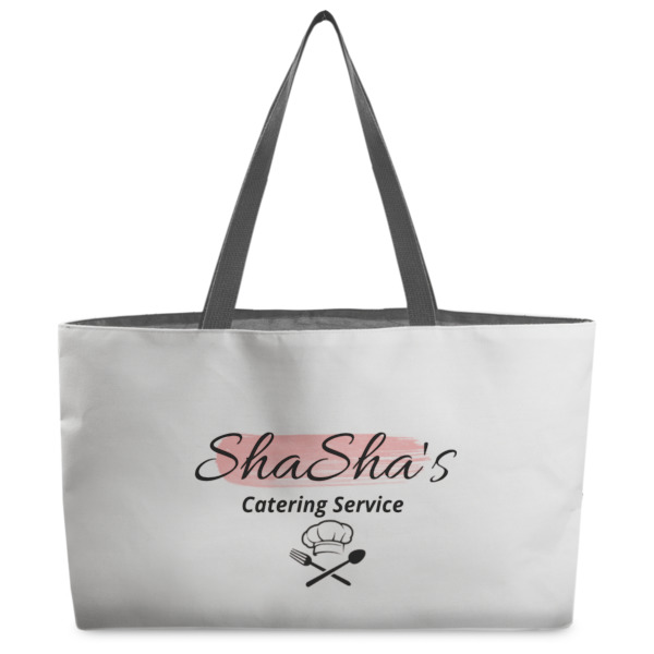 Custom Design Your Own Beach Totes Bag - w/ Black Handles