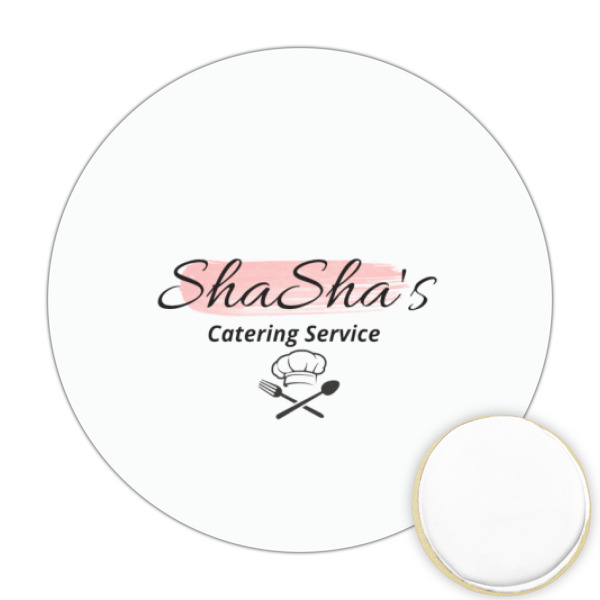 Custom Design Your Own Printed Cookie Topper - Round