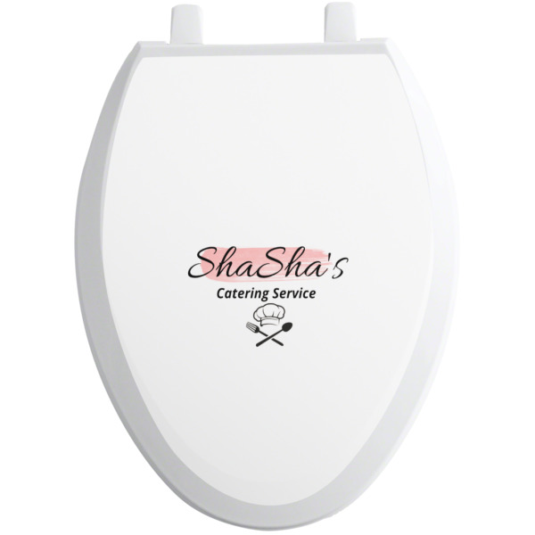 Custom Design Your Own Toilet Seat Decal - Elongated