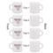 Custom Design - Single Shot Espresso Cup - Set of 4 - Front & Back