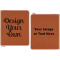 Custom Design - Cognac Leatherette Zipper Portfolios with Notepad - Double Sided - Apvl