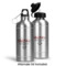 Custom Design - Aluminum Water Bottle - Alternate lid options