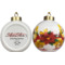 Custom Design - Ceramic Christmas Ornament - Poinsettias (APPROVAL)