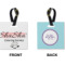 Custom Design - Square Luggage Tag (Front + Back)