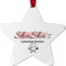 Custom Design - Metal Star Ornament - Front