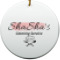 Custom Design - Ceramic Flat Ornament - Circle (Front)