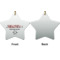 Custom Design - Ceramic Flat Ornament - Star Front & Back (APPROVAL)