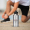 Custom Design - Aluminum Water Bottle - Silver LIFESTYLE