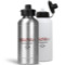 Custom Design - Aluminum Water Bottles - MAIN (white &silver)