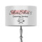 Custom Design - 12" Drum Lampshade - ON STAND (Fabric)