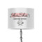 Custom Design - 8" Drum Lampshade - ON STAND (Poly Film)