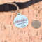 Custom Design - Round Pet ID Tag - Large - In Context