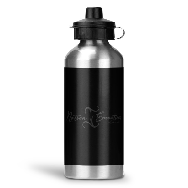 Custom Design Your Own Water Bottle - Aluminum - 20 oz - Silver