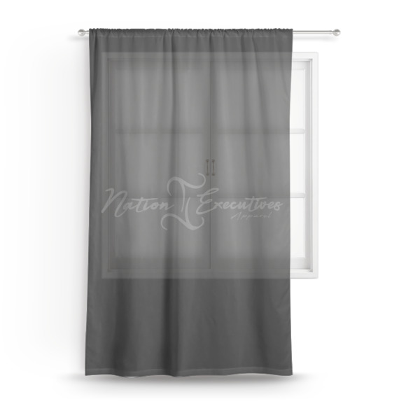 Custom Design Your Own Sheer Curtain - 50" x 84"