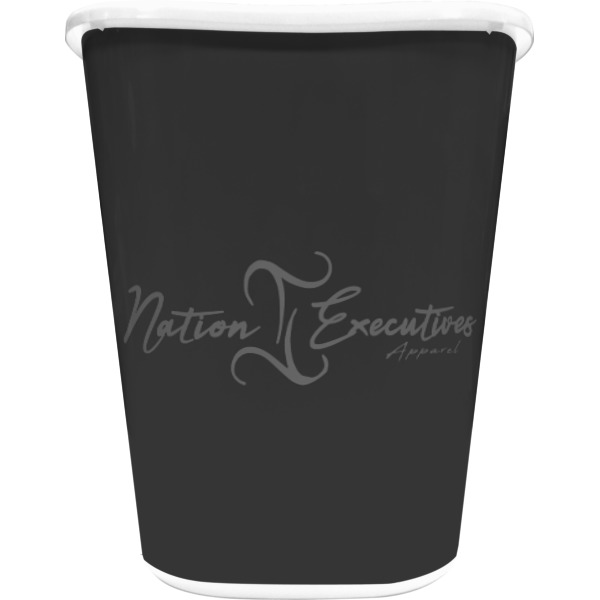 Custom Design Your Own Waste Basket - Double-Sided - White