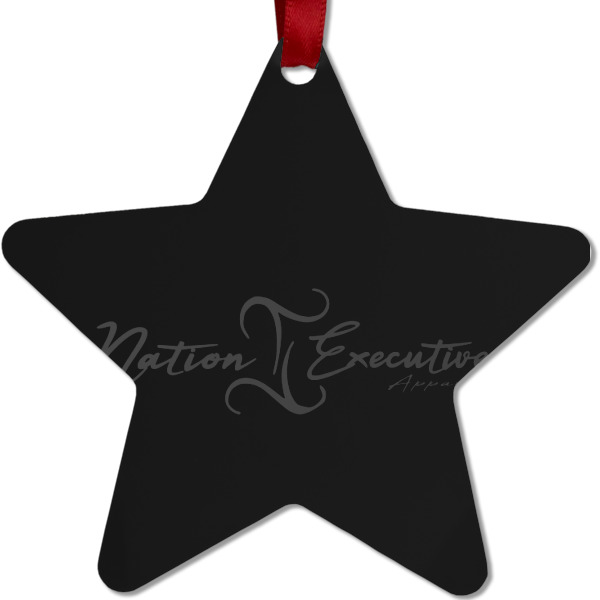 Custom Design Your Own Metal Star Ornament - Double-Sided