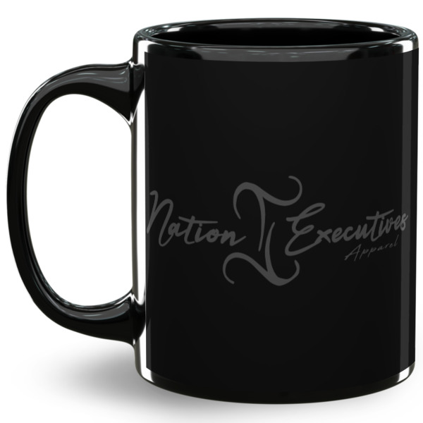 Custom Design Your Own 11 oz Coffee Mug - Black