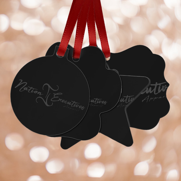 Custom Design Your Own Metal Ornaments - Double-Sided