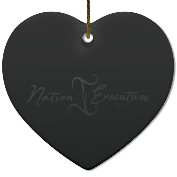 Custom Design Your Own Heart Ceramic Ornament