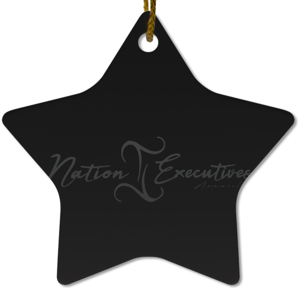 Custom Design Your Own Star Ceramic Ornament