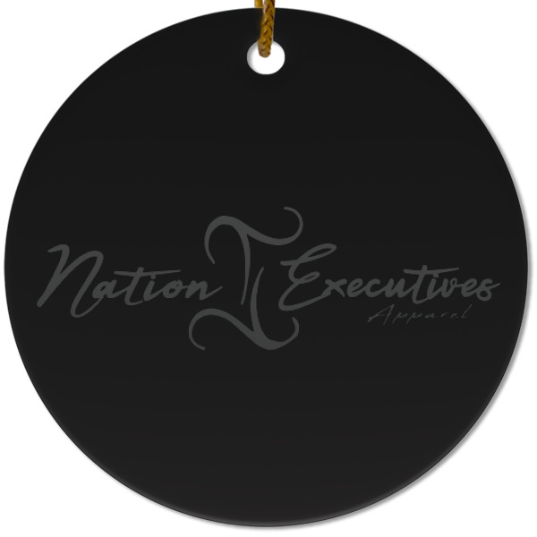 Custom Design Your Own Round Ceramic Ornament