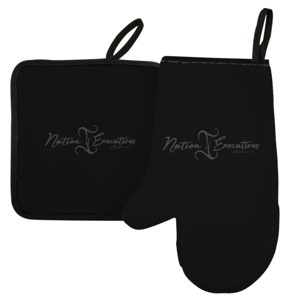 Custom Design Your Own Left Oven Mitt & Pot Holder Set