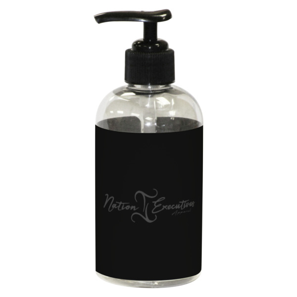 Custom Design Your Own Plastic Soap / Lotion Dispenser - 8 oz - Small - Black