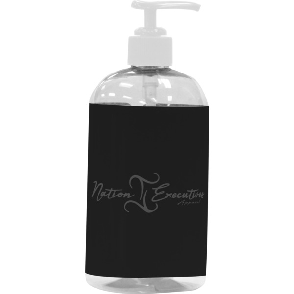 Custom Design Your Own Plastic Soap / Lotion Dispenser - 16 oz - Large - White