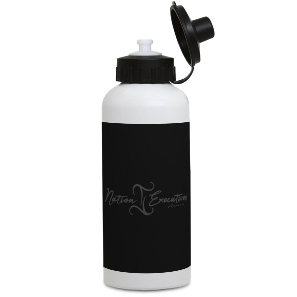 Custom Design Your Own Water Bottles - Aluminum - 20 oz - White