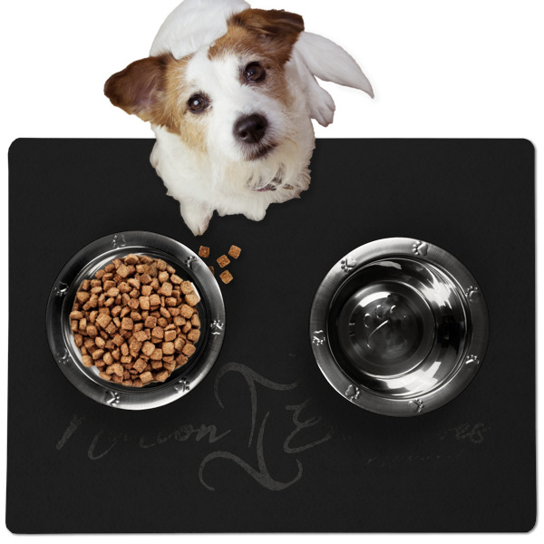 Custom Design Your Own Dog Food Mat - Medium