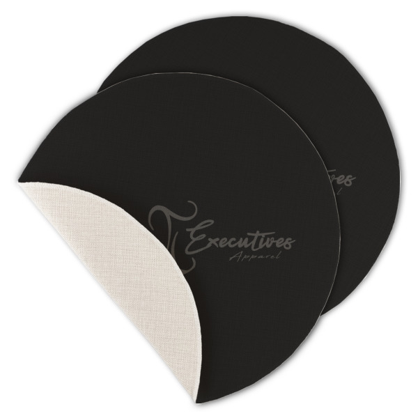 Custom Design Your Own Round Linen Placemat - Single-Sided - Set of 4