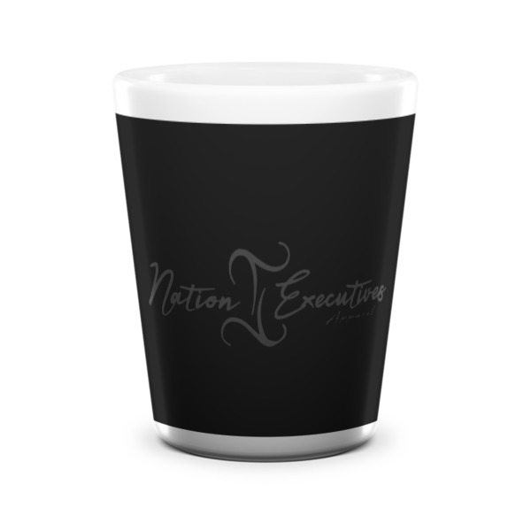 Custom Design Your Own Ceramic Shot Glass - 1.5 oz - White - Single