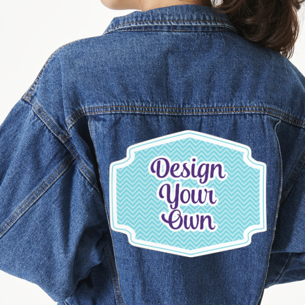 Custom Design Your Own Twill Iron On Patch - Custom Shape - 3XL - Set of 4