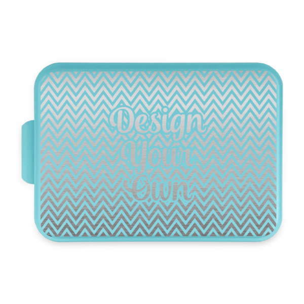 Custom Design Your Own Aluminum Baking Pan with Teal Lid