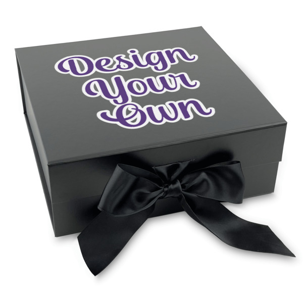 Custom Design Your Own Gift Box with Magnetic Lid - Black