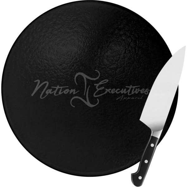 Custom Design Your Own Round Glass Cutting Board - Small