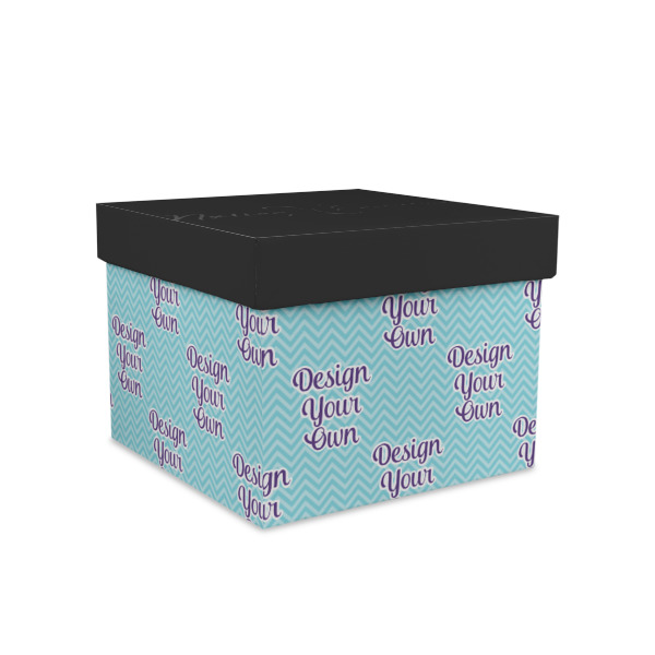 Custom Design Your Own Gift Box with Lid - Canvas Wrapped - Medium