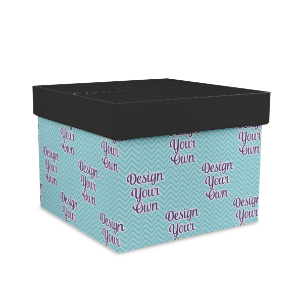 Custom Design Your Own Gift Box with Lid - Canvas Wrapped - Large