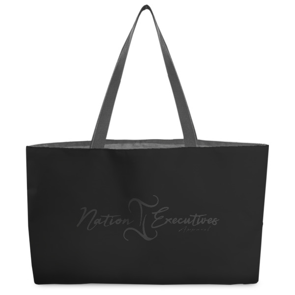 Custom Design Your Own Beach Totes Bag - w/ Black Handles