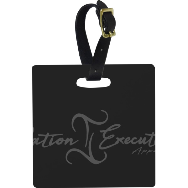 Custom Design Your Own Plastic Luggage Tag - Square