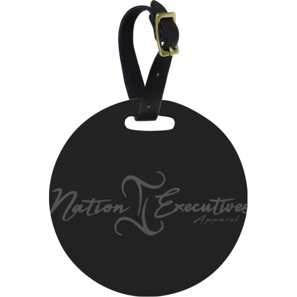 Custom Design Your Own Plastic Luggage Tag - Round