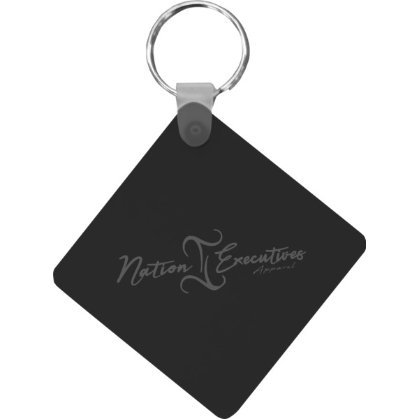 Custom Design Your Own Diamond Plastic Keychain