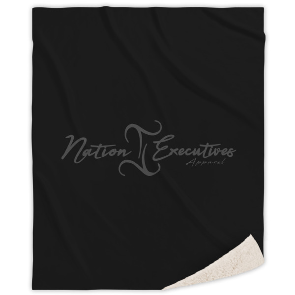 Custom Design Your Own Sherpa Throw Blanket - 60" x 80"